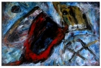 Alas Tristes, 2011,140cm x 90cm,Acrílico sobre lienzo