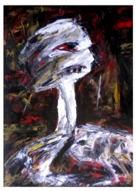 Autoretrato sin fé,2010,120x80cm,acrílico sobre lienzo