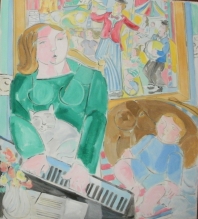 mulher ao piano